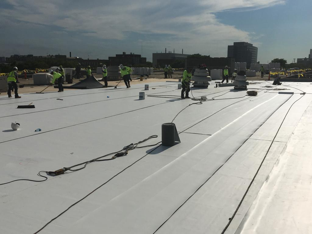 TPO membrane roof installation contractors in Chicago