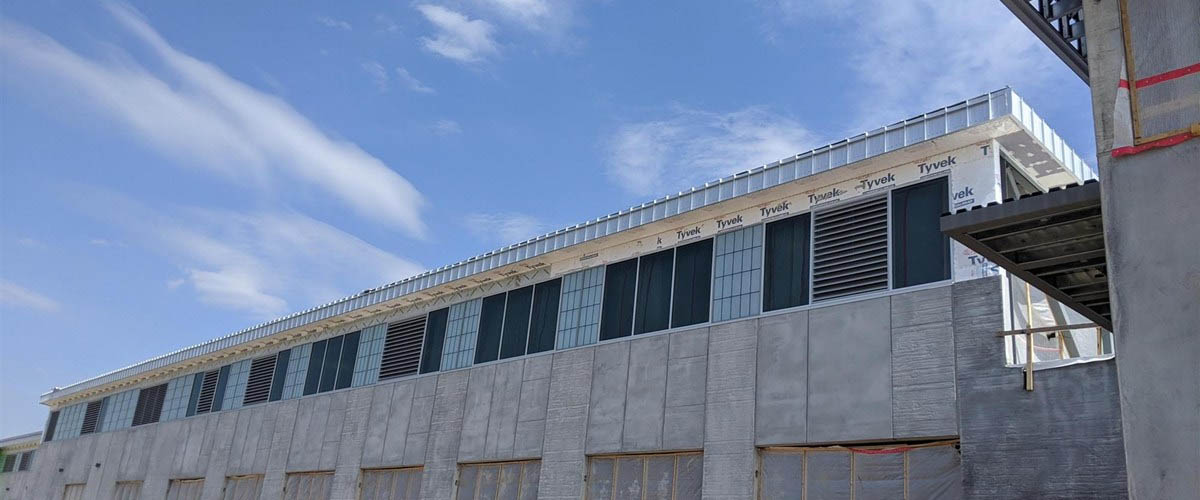 Madison Fleet Fire Radio Facility with metal roofing