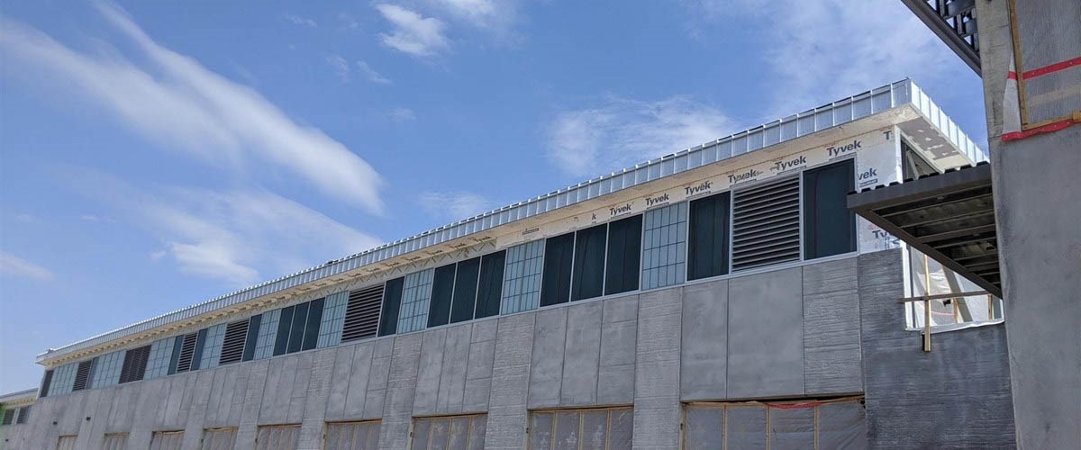 Madison Fleet Fire Radio Facility with metal roofing