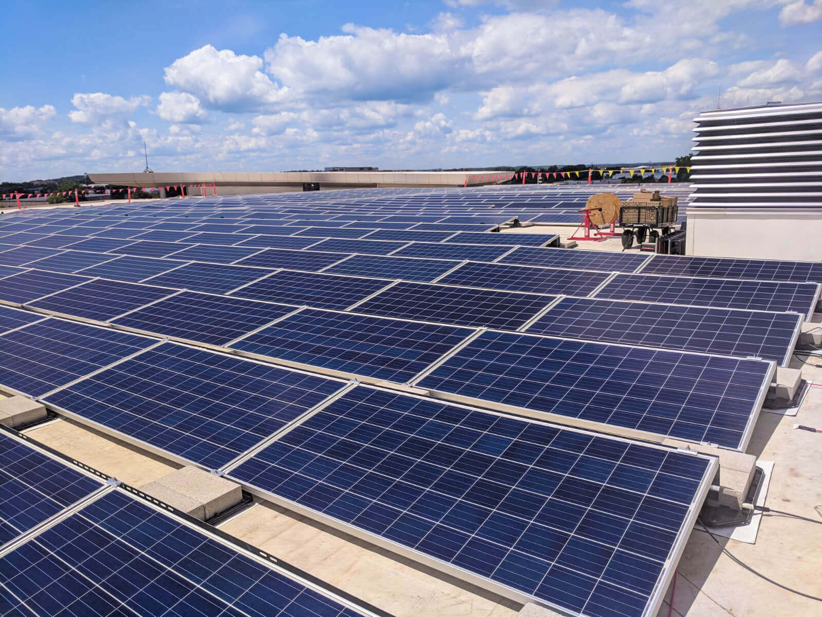 solar roof installation