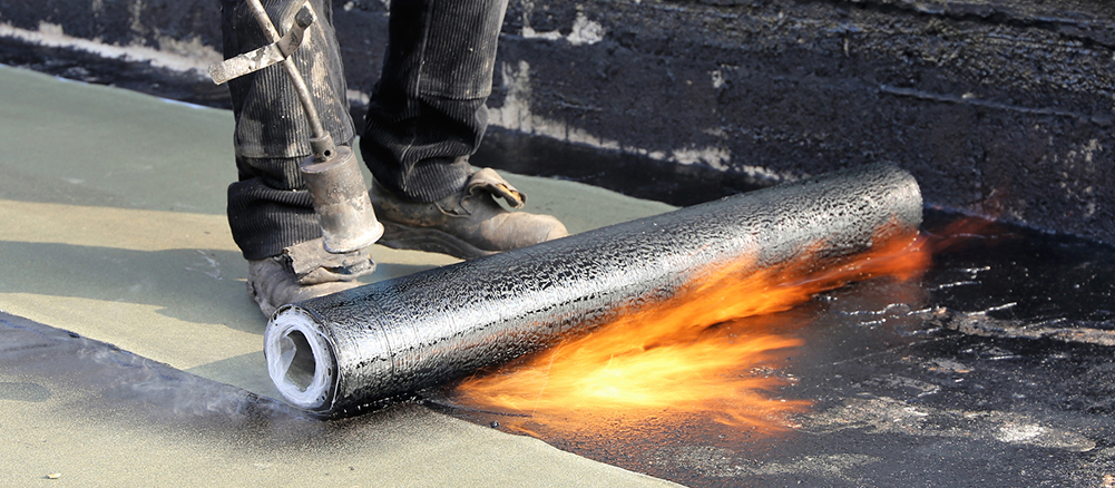 bitumen roof installed by our tpo roofers