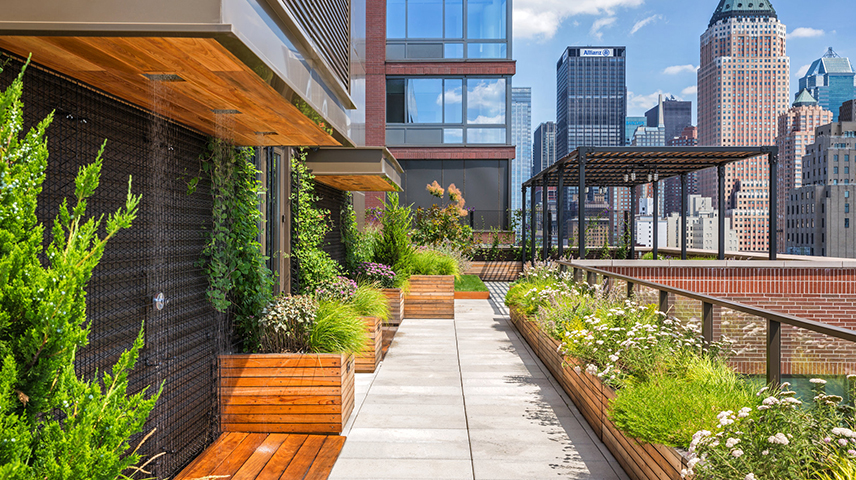 Green/Blue Roof installed by our tpo roofers