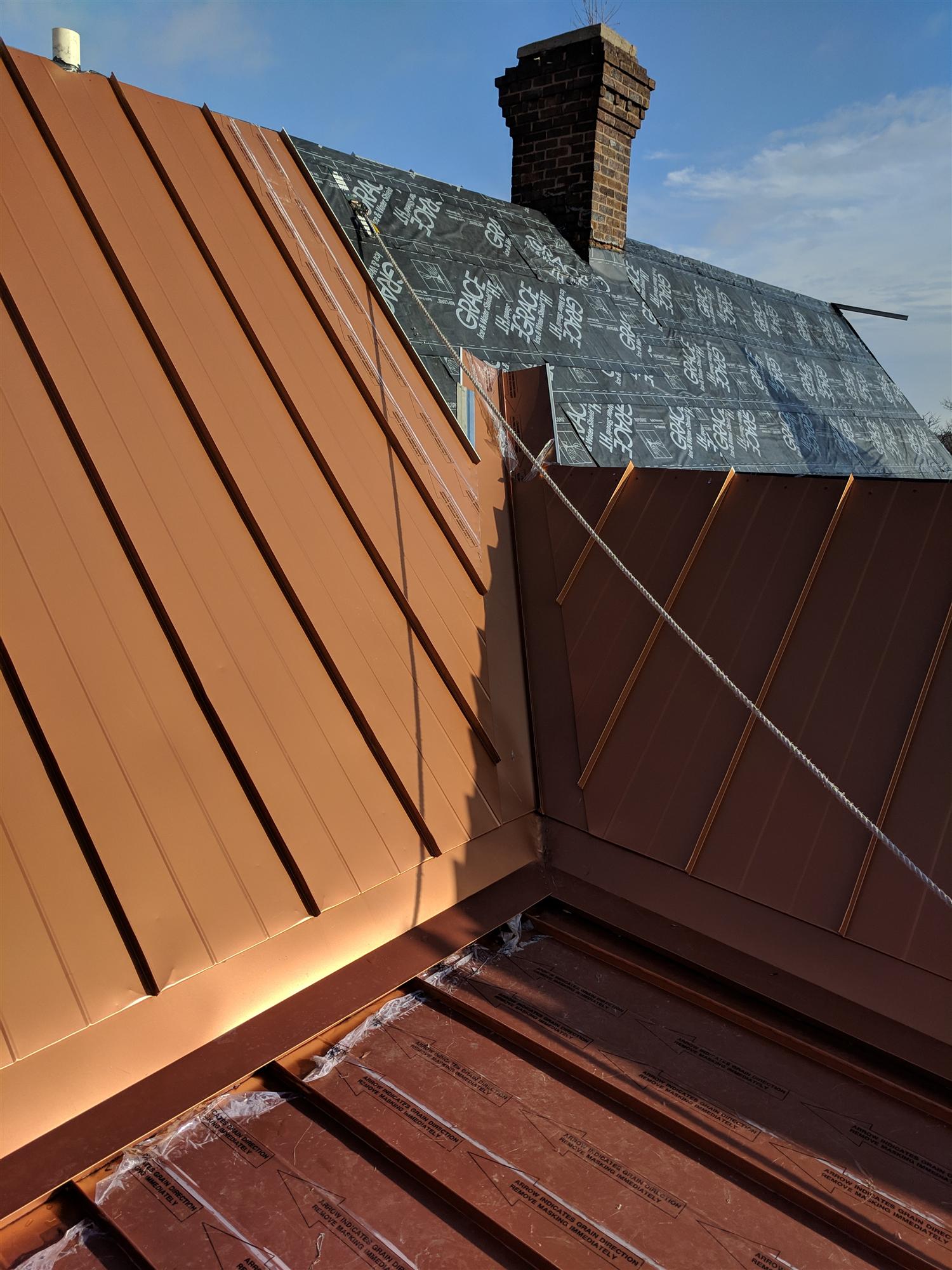 commercial metal roof installation