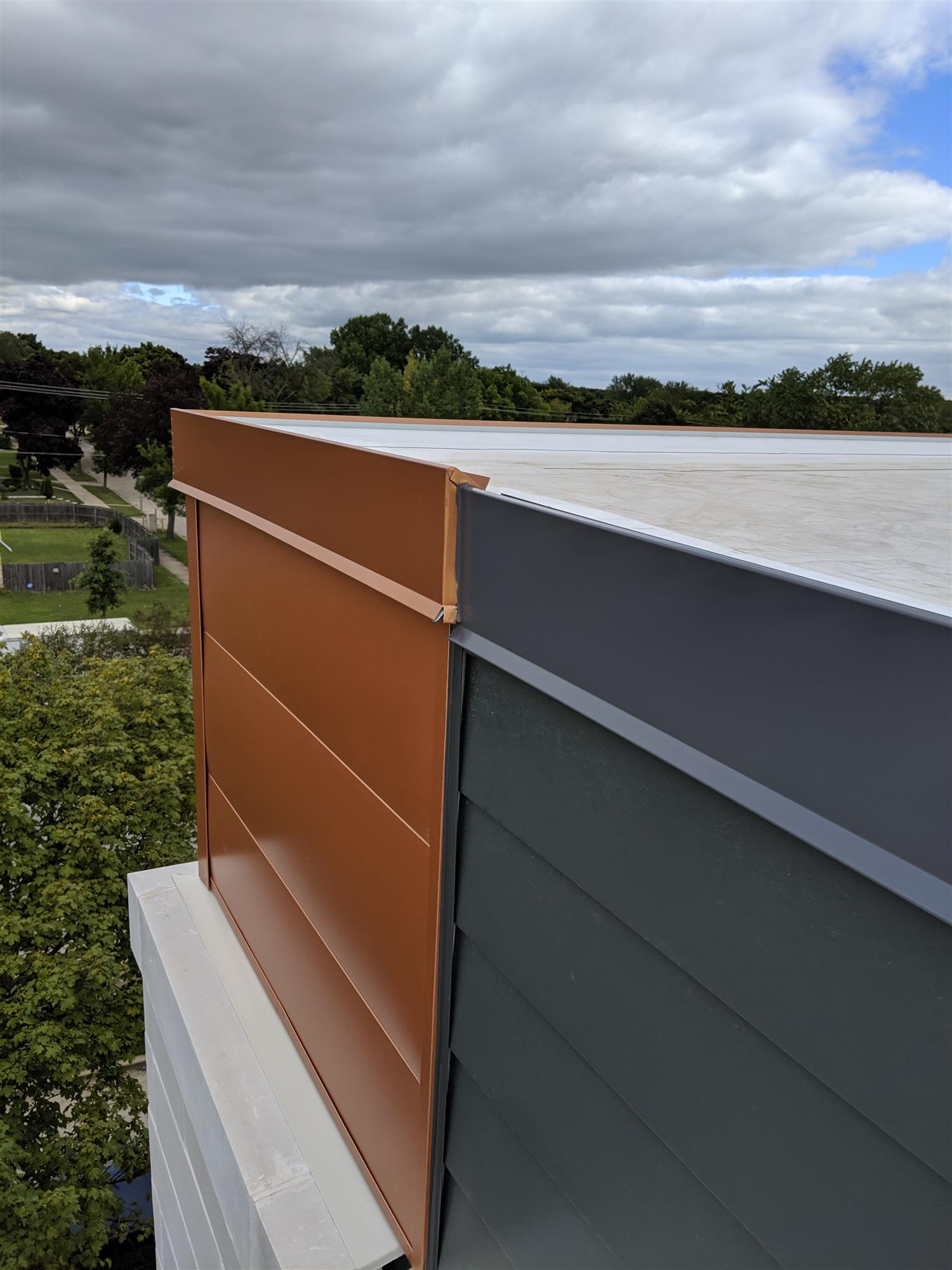 commercial metal roof installed by our metal roofers