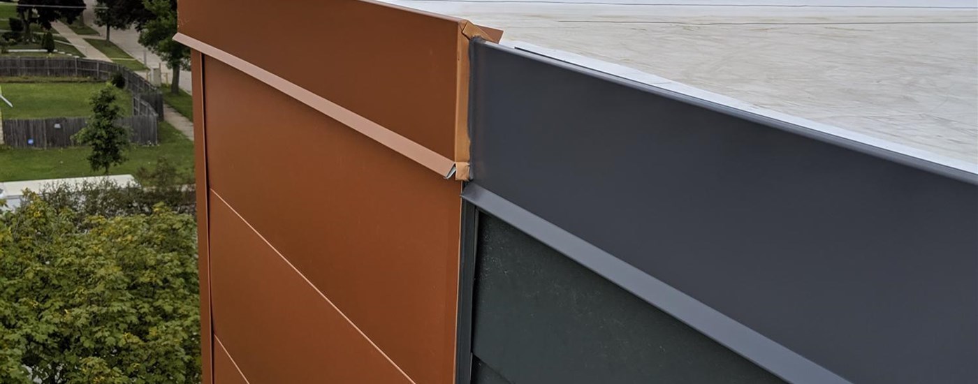 commercial metal roof installed by our metal roofers