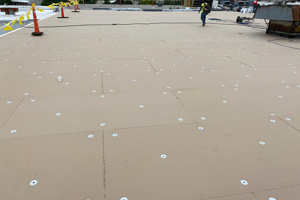 Professional TPO roofing project completed at Schoeneck