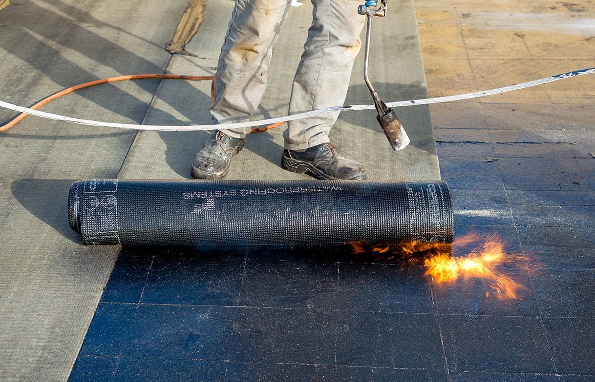 new commercial flat roof installation in Wisconsin