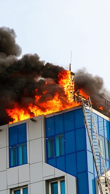 emergency commercial roof repair for fires in clifton