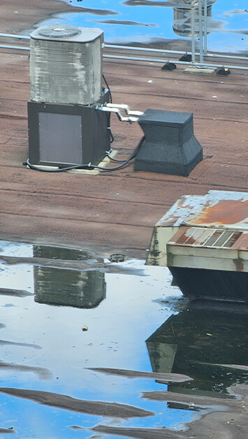 emergency commercial roof repair in saginaw for structural strain